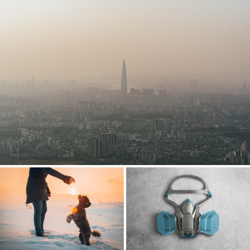 미세먼지 가득한 우리나라