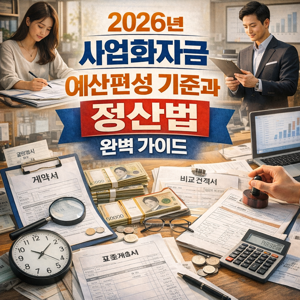 2026 사업화자금 예산편성 기준과 정산법 완벽 가이드