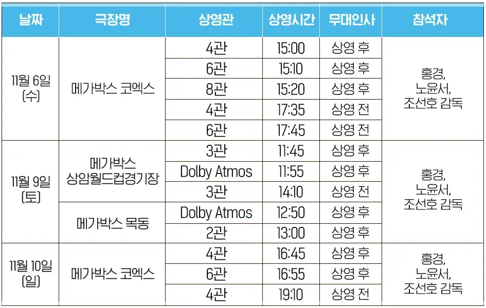 청설-무대인사-일정-예매-롯데시네마-메가박스-CGV