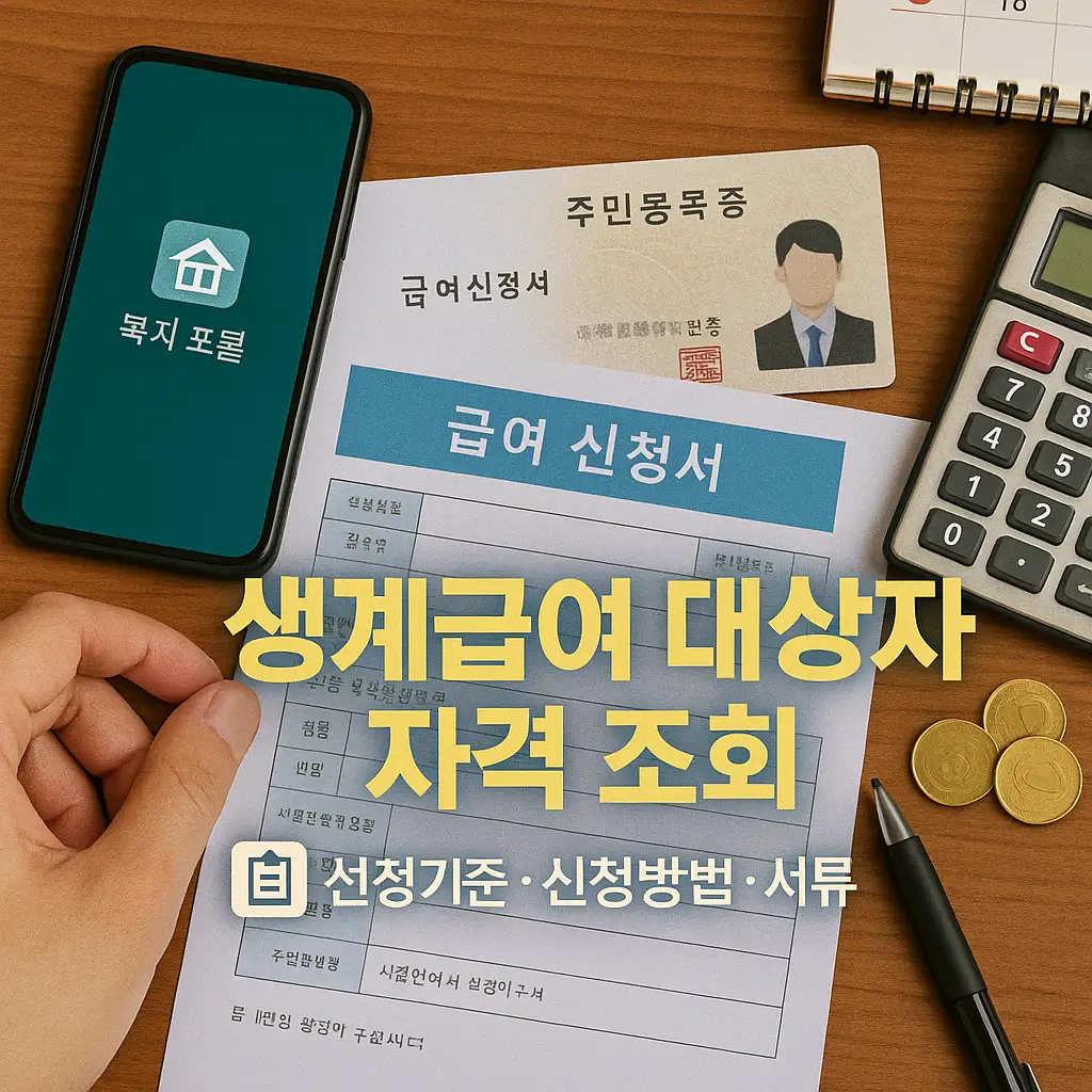 온라인 자격조회 및 모의계산 방법