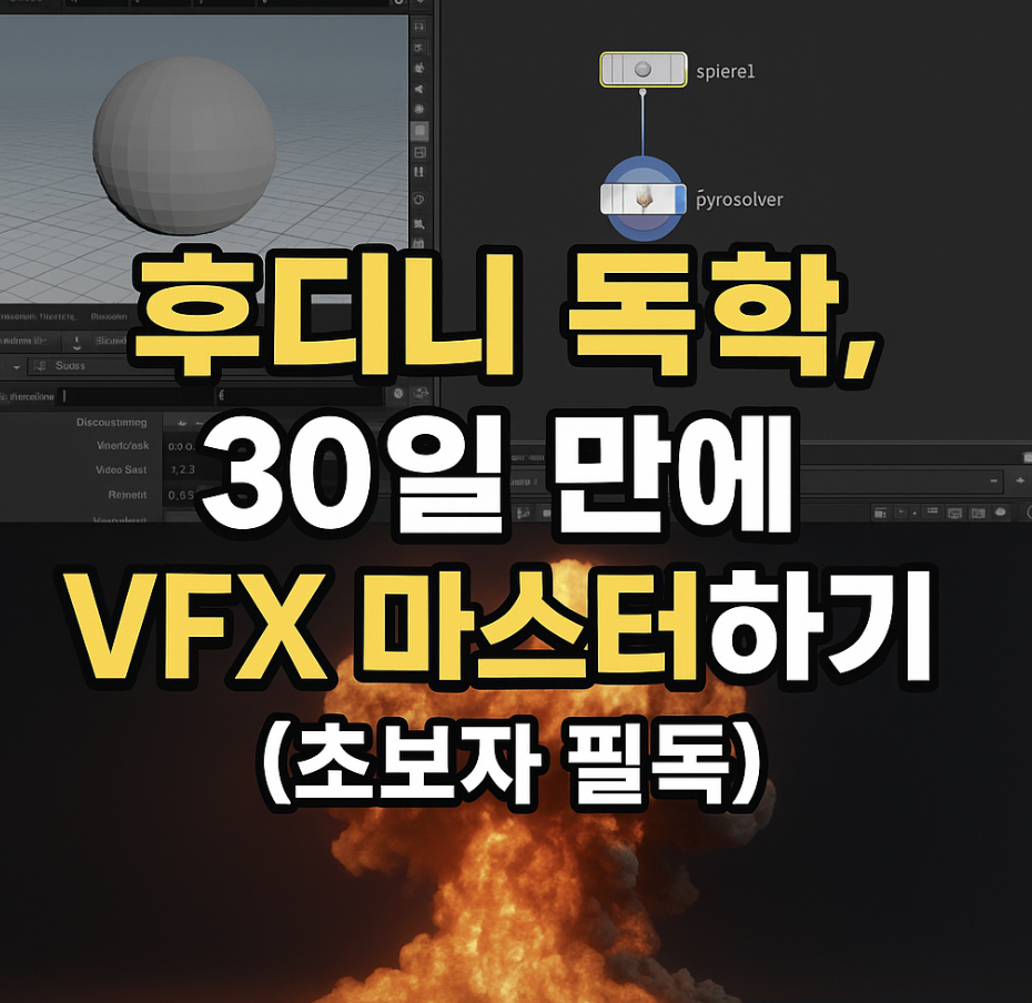 후디니 독학, 30일 만에 VFX 마스터하기 (초보자 필독)