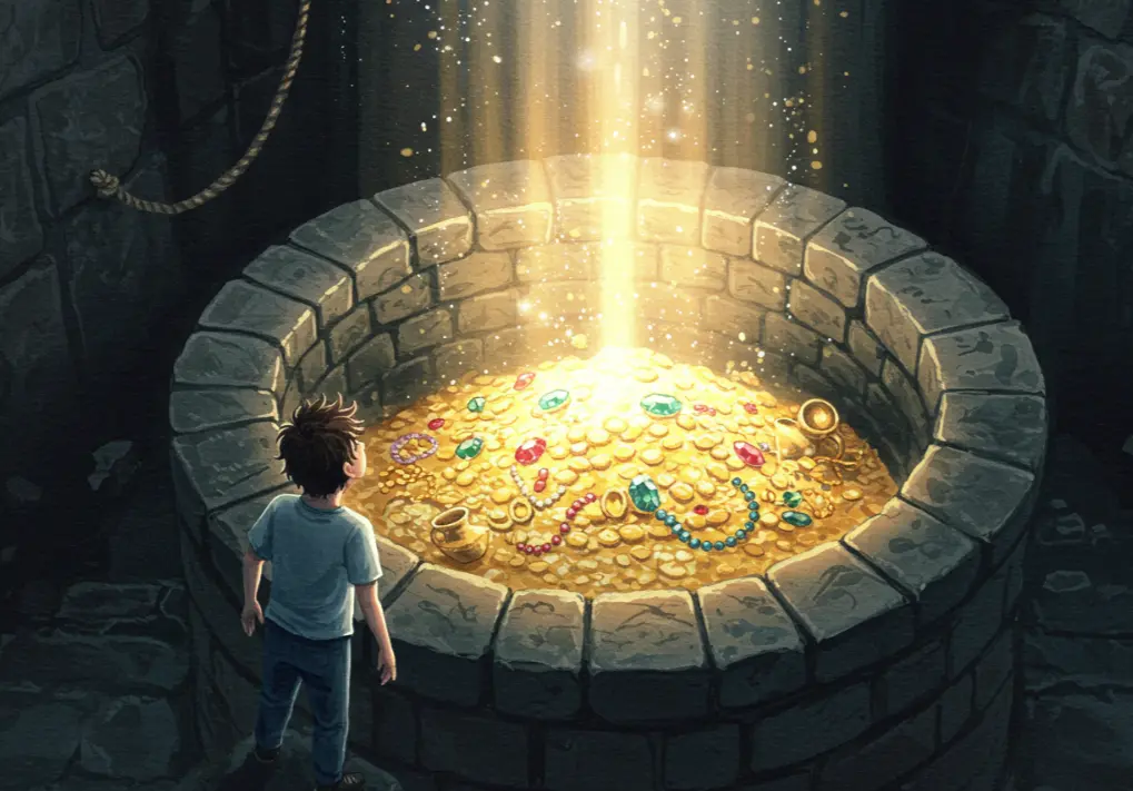 우물에 금이 반짝이는 꿈