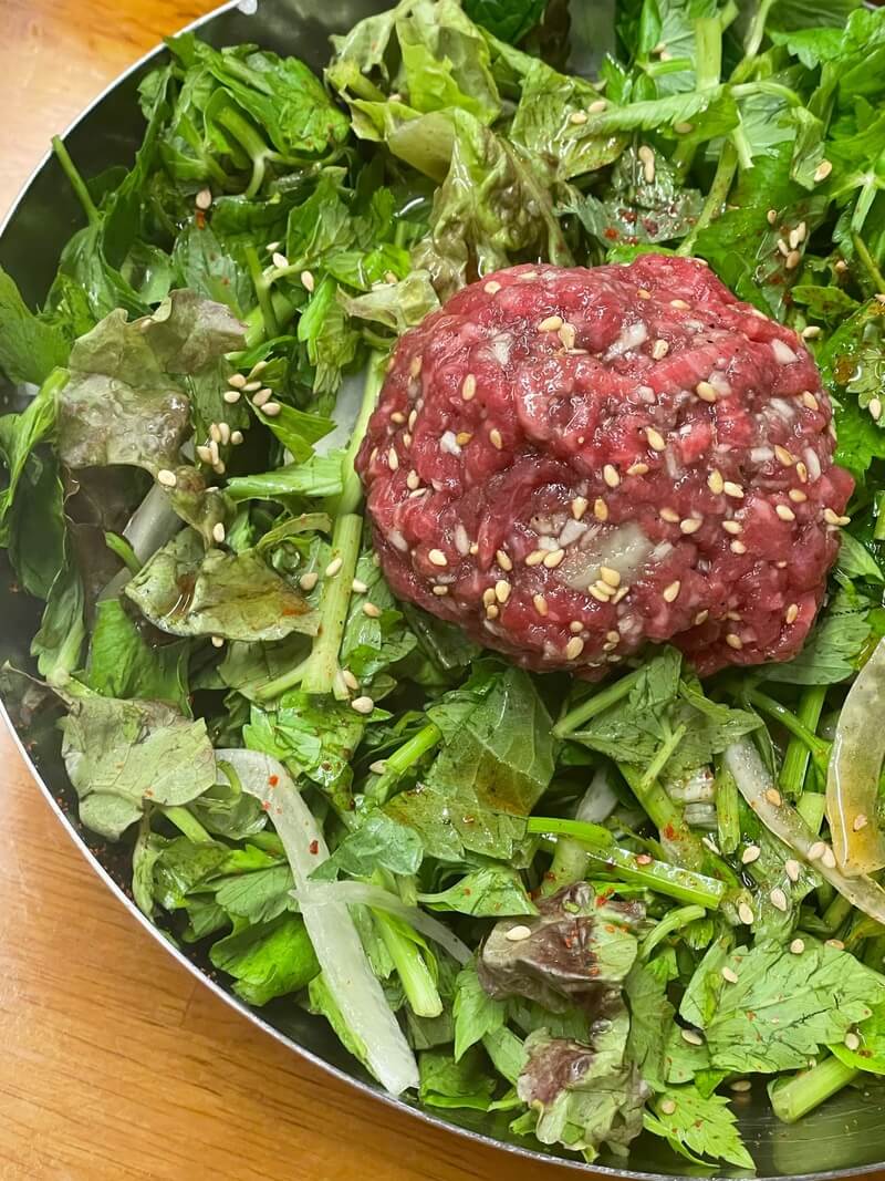 용산맛집능동미나리