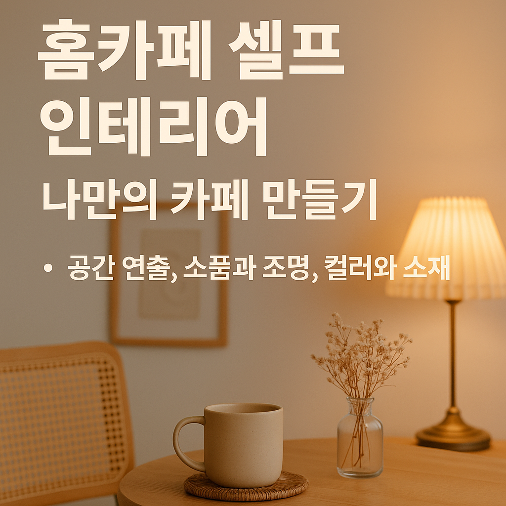 홈카페 셀프인테리어 관련사진.
