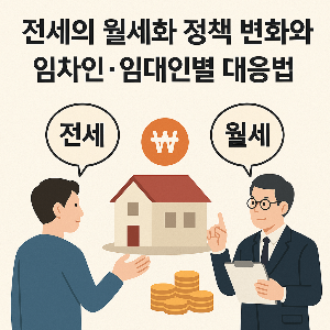 전세의 월세화 정책 변화에 따른 임차인, 임대인 대응 전략