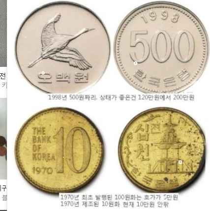 100원 희귀동전 연도별 가격