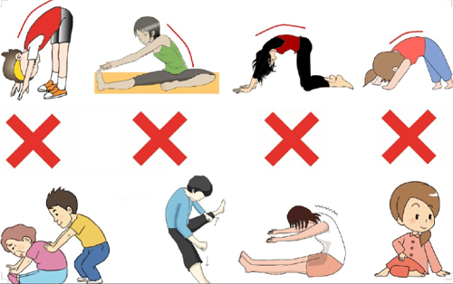 압박골절시 나쁜 운동자세