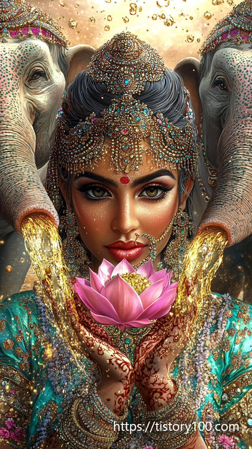 락슈미와 코끼리 그림2