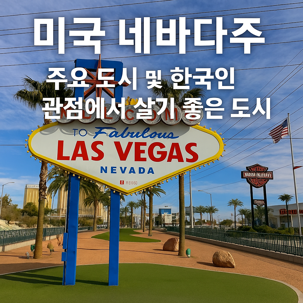 미국 네바다주 주요 도시 및 한국인 관점에서 살기 좋은 도시