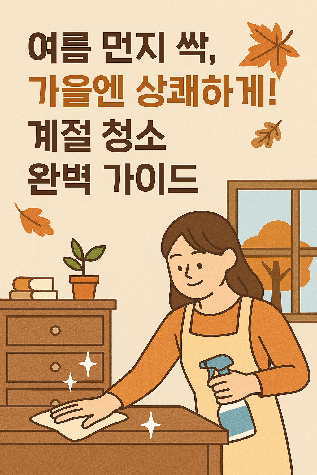 여름 먼지 싹,가을엔 상쾌하게! 계절 청소 완벽 가이드