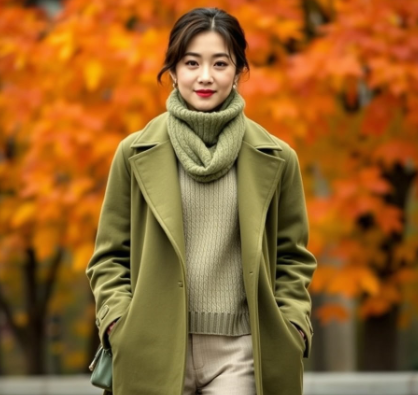 송혜교2025가을 올리브그린그림