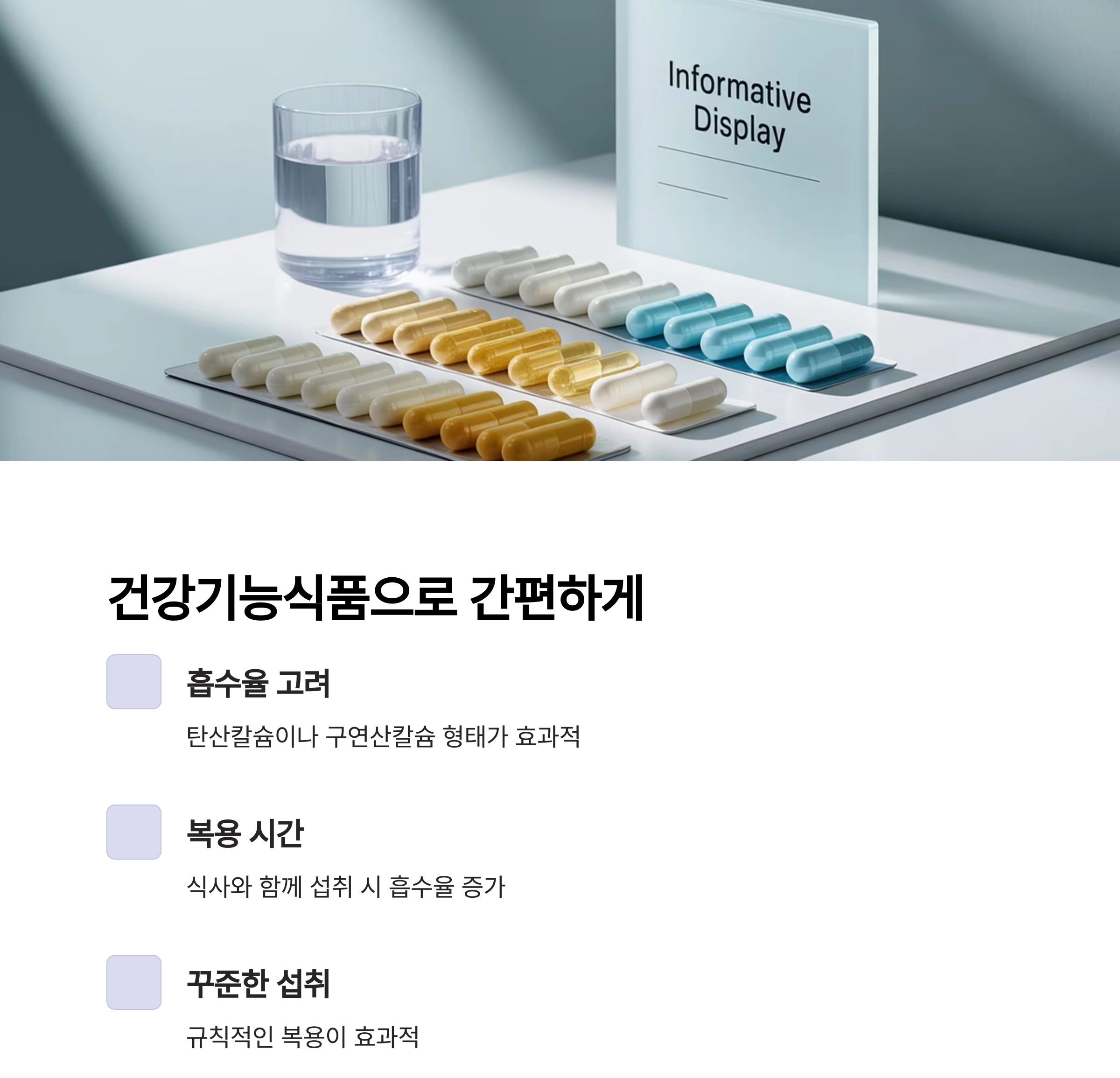 중년의 뼈 건강, 칼슘 보충이 답이다