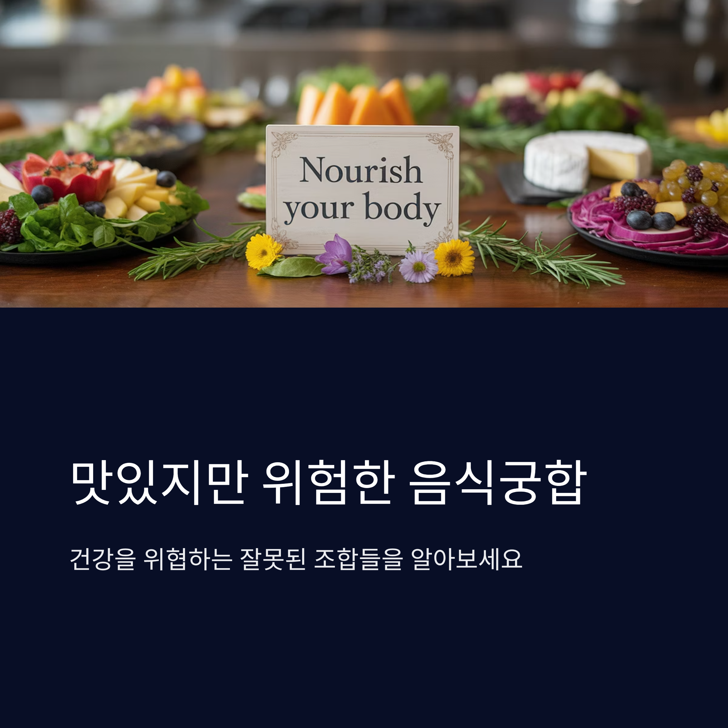 맛있지만 위험한 음식궁합 조합들