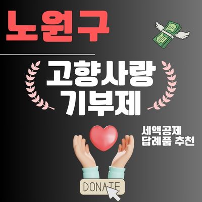 썸네일_노원구 고향사랑기부제 혜택 총정리 (답례품 추천, 연말정산 세액공제)