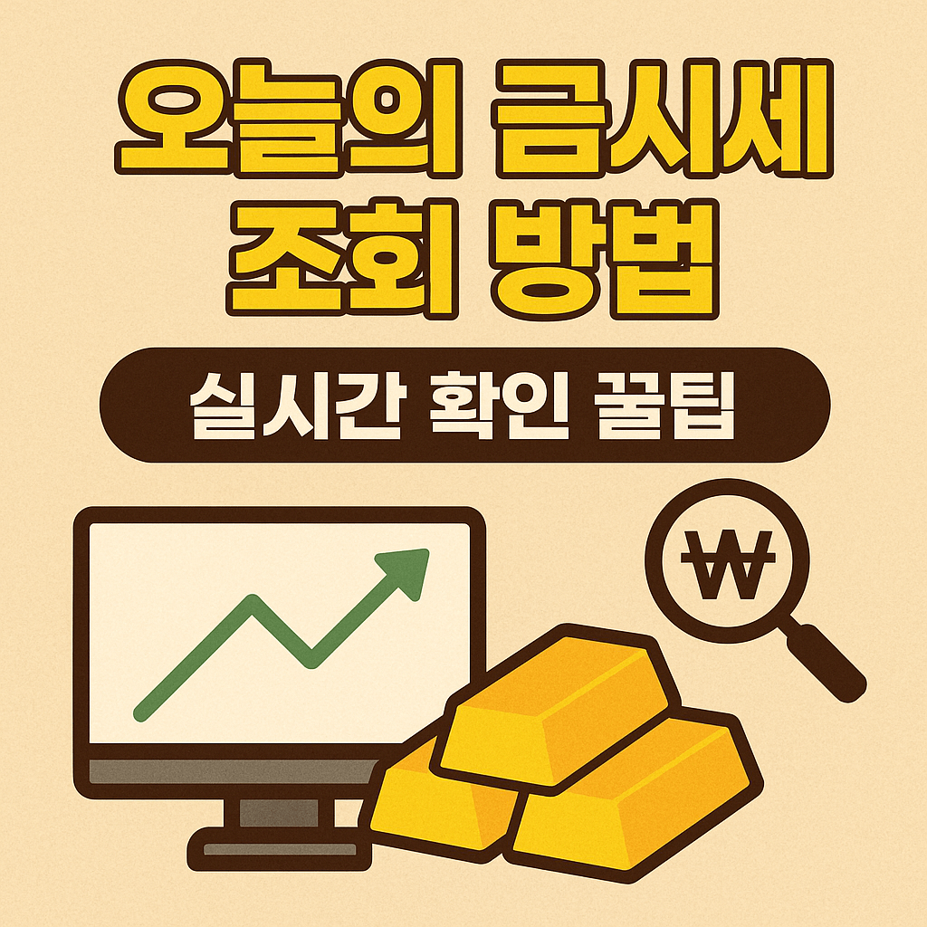 오늘의 금시세 조회방법