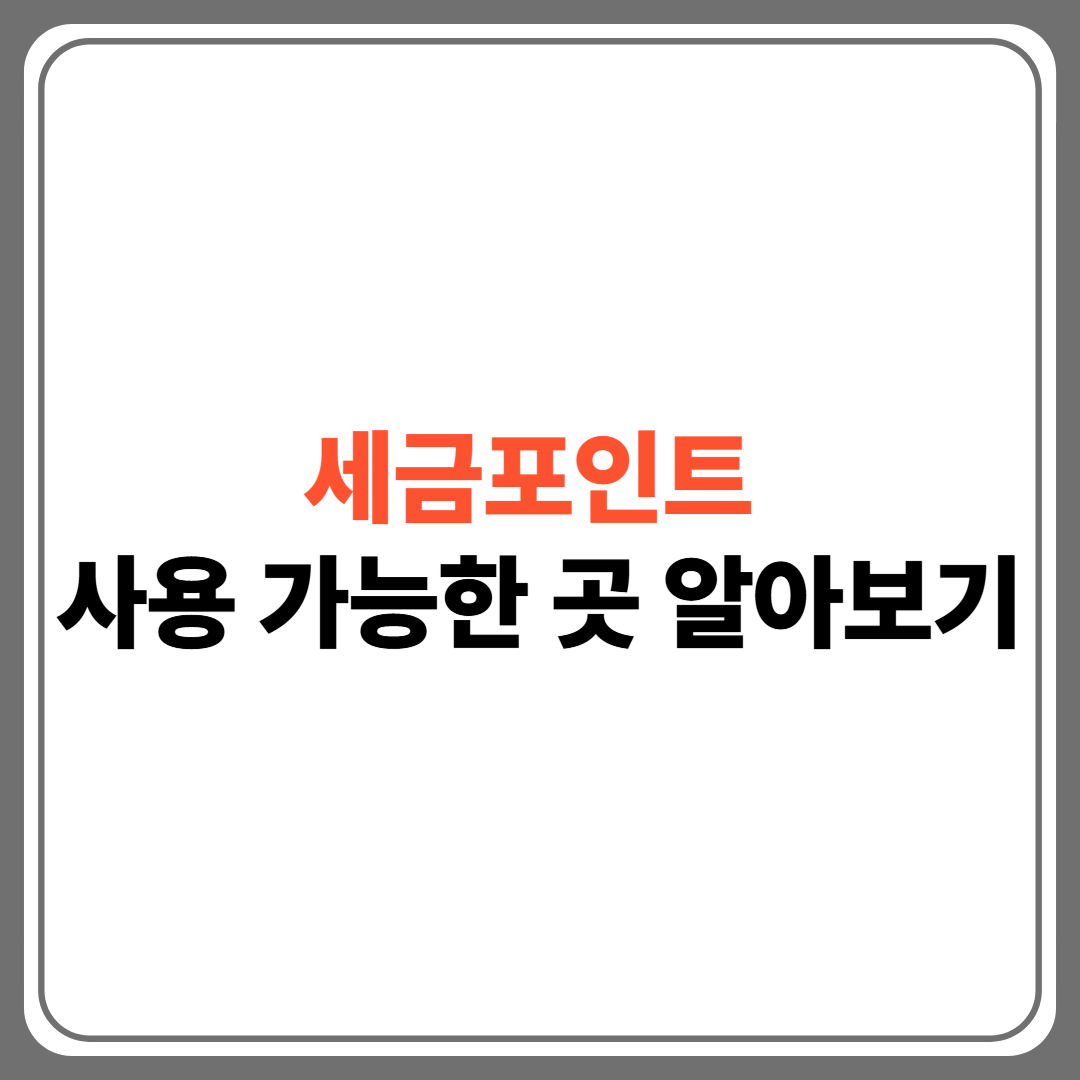 2025 세금포인트 팜플렛