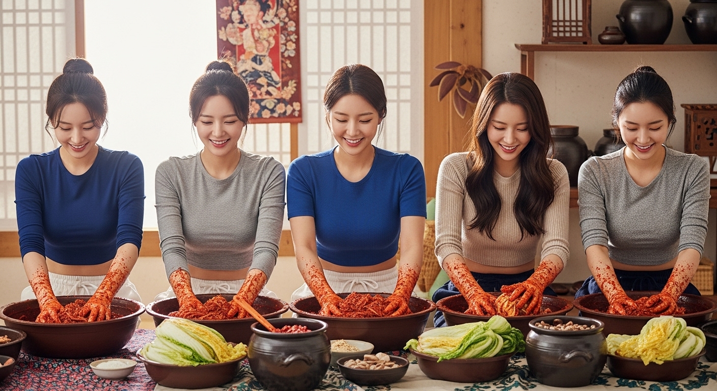 김장을 하는 여자들