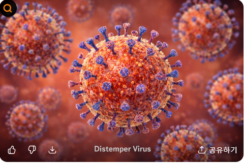 강아지 사망률 50% 개홍역바이러스(CDV,canine distemper virus) 디스템퍼는 어떤병일까?