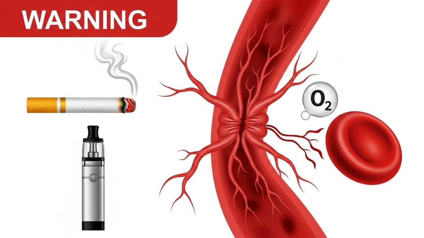 흡연과 혈관 수축의 직접적 관계