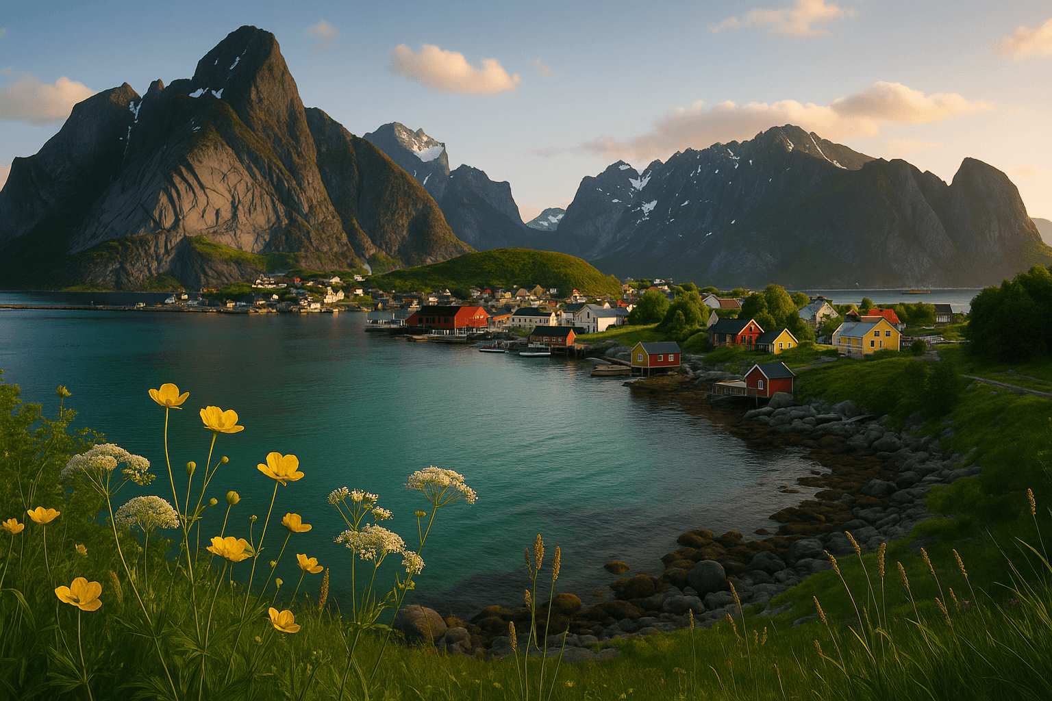 직장인 휴가용 북유럽 자연 이미지