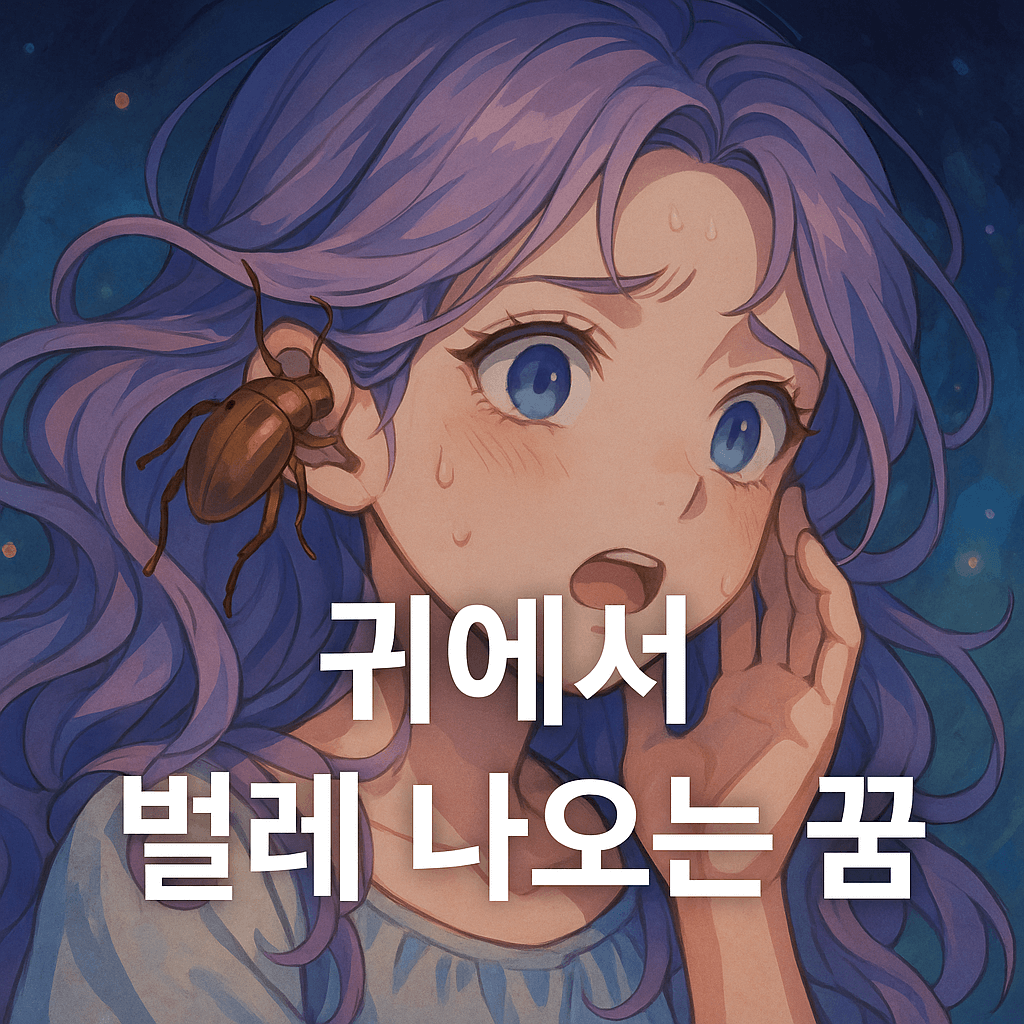 귀에서 벌레 나오는 꿈