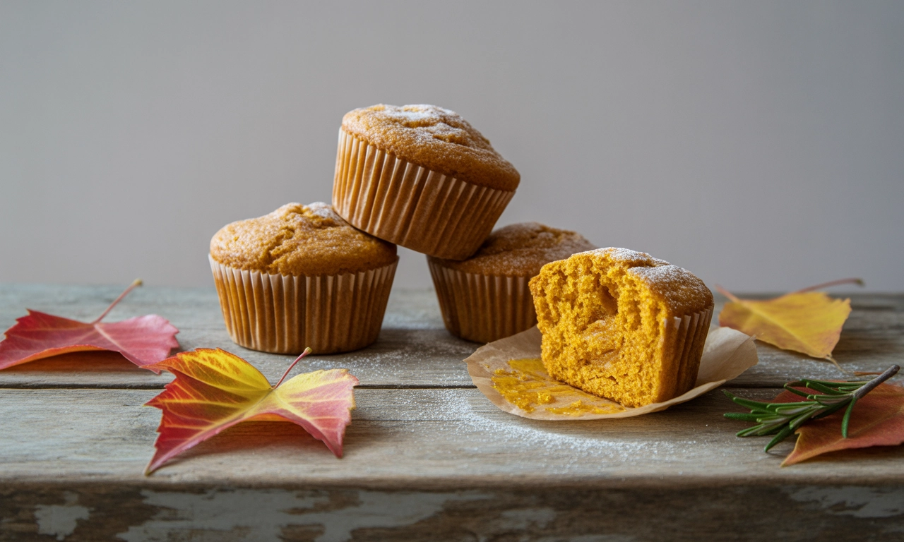 달걀 없이도 촉촉한 호박 비건 머핀 만들기