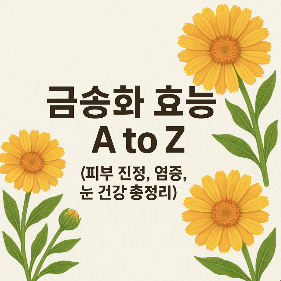 금송화 효능 A to Z (피부 진정, 염증, 눈 건강 총정리)