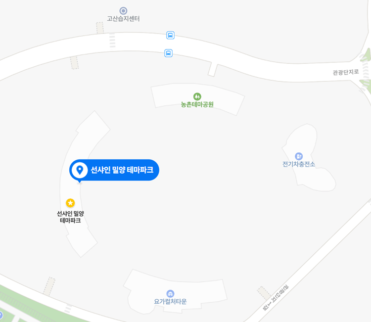 선샤인밀양테마파크 지도