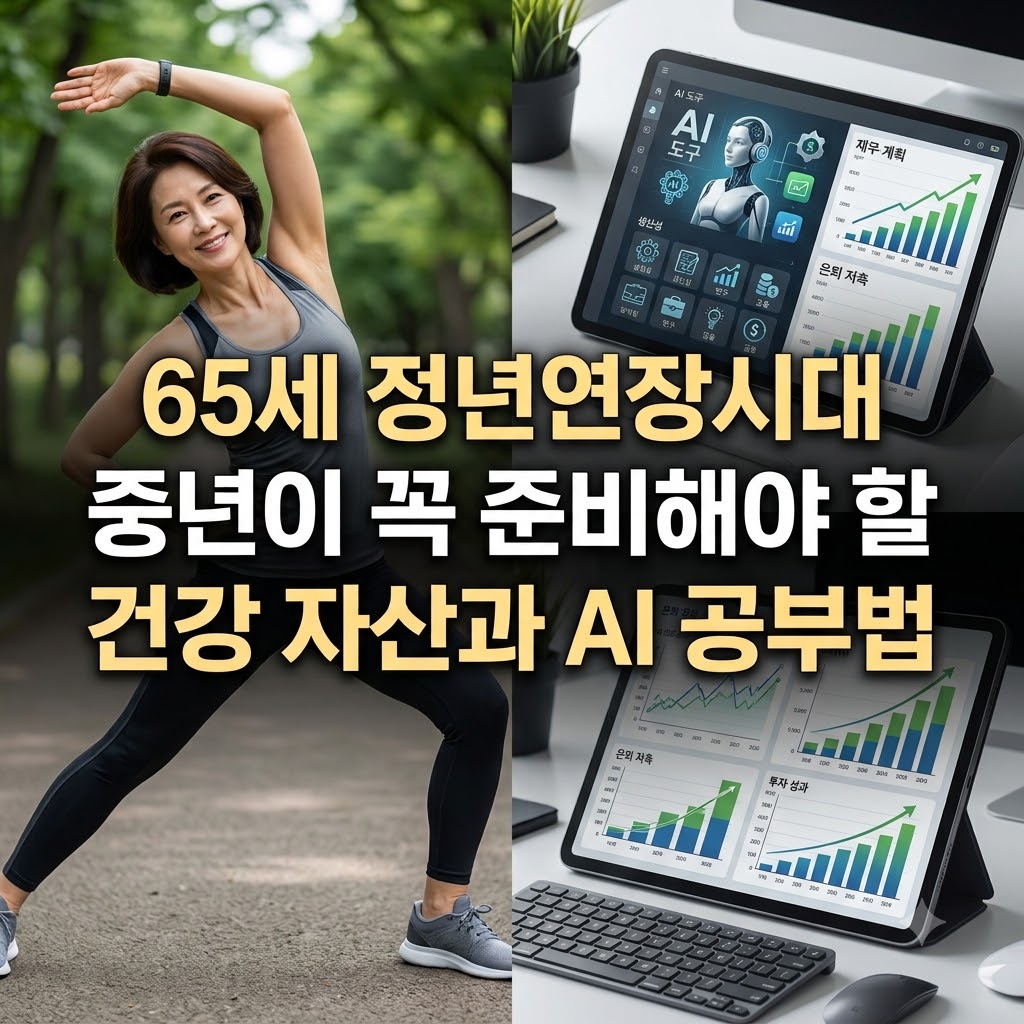 65세 정년 연장 시대에 필요한 건강 자산과 AI 공부법 정리