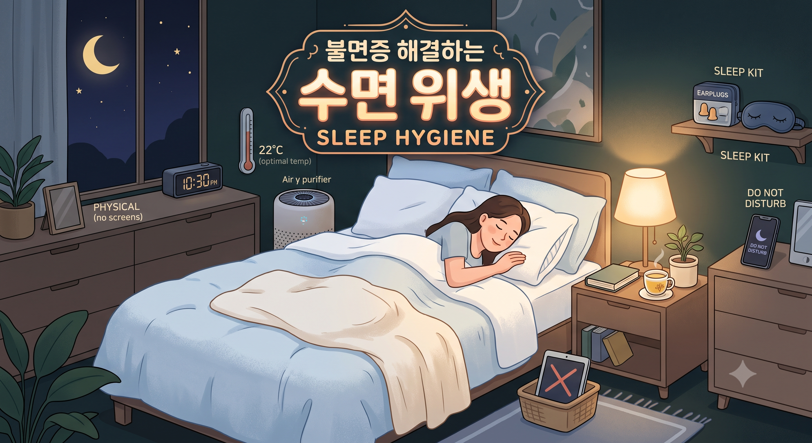 불면증을 해결하는 첫걸음, '수면 위생'이란 무엇일까요?