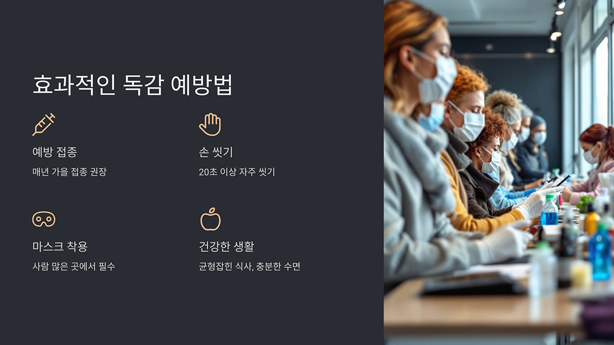 독감 예방을 위한 효과적인 방법