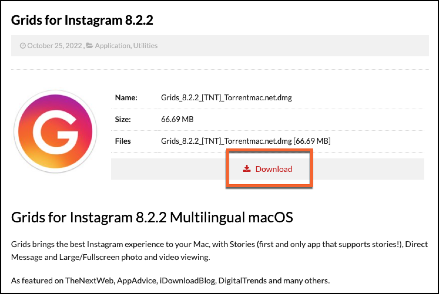 grid for instagram download