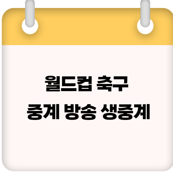2025 월드컵 축구 중계 방송 생중계 ❘ 실시간 시청 채널