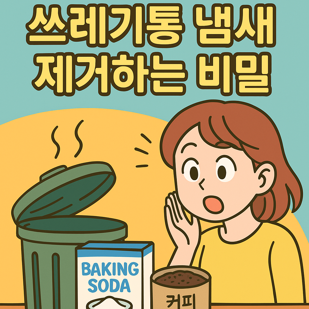 쓰레기통 냄새 제거하는 비밀