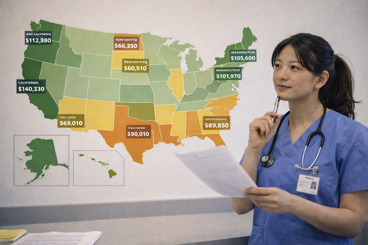 주별 RN 평균 급여 비교와 실제 체감이 달라지는 이유를 현실적으로 정리해보기