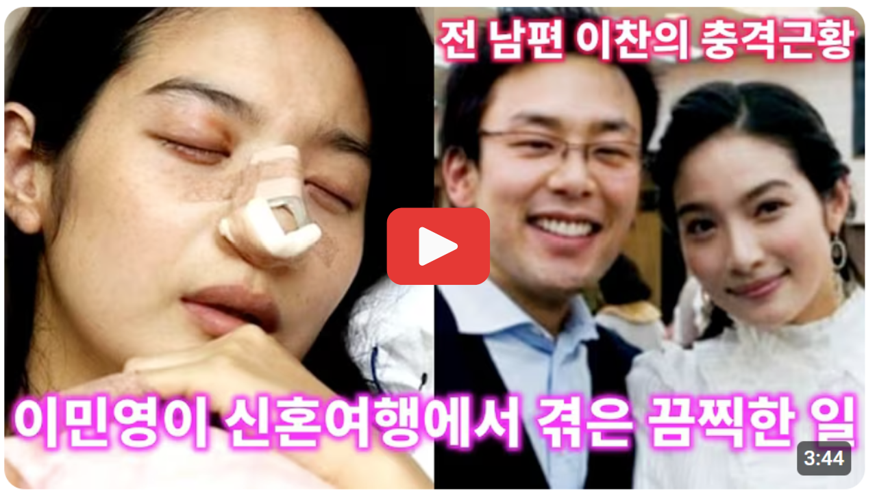 이민영 결혼과 이혼, 그리고 전남편 이찬과의 관계