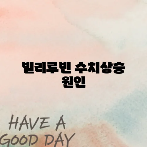 빌리루빈 수치상승 원인