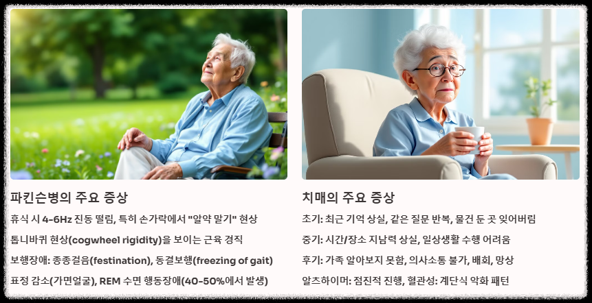 파킨슨병과 치매의 차이