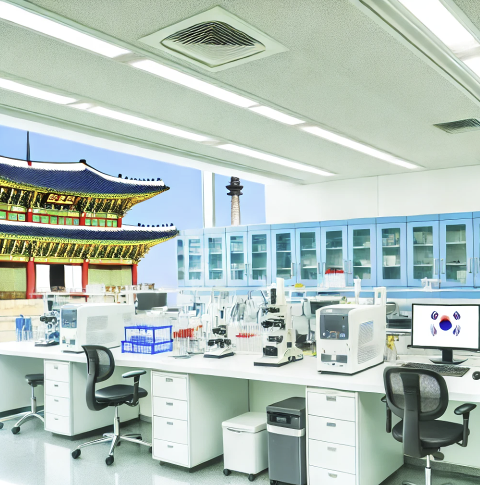 첨단 연구실의 안전한 환경 연구개발과제 수행 모습