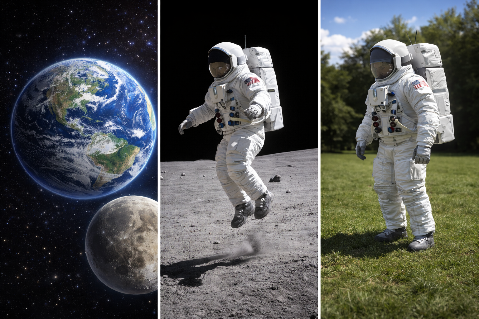 달의 중력은 왜 지구보다 훨씬 약할까? (달의 크기 차이, 질량이 중력에 미치는 영향, 몸이 가볍게 느껴지는 이유)