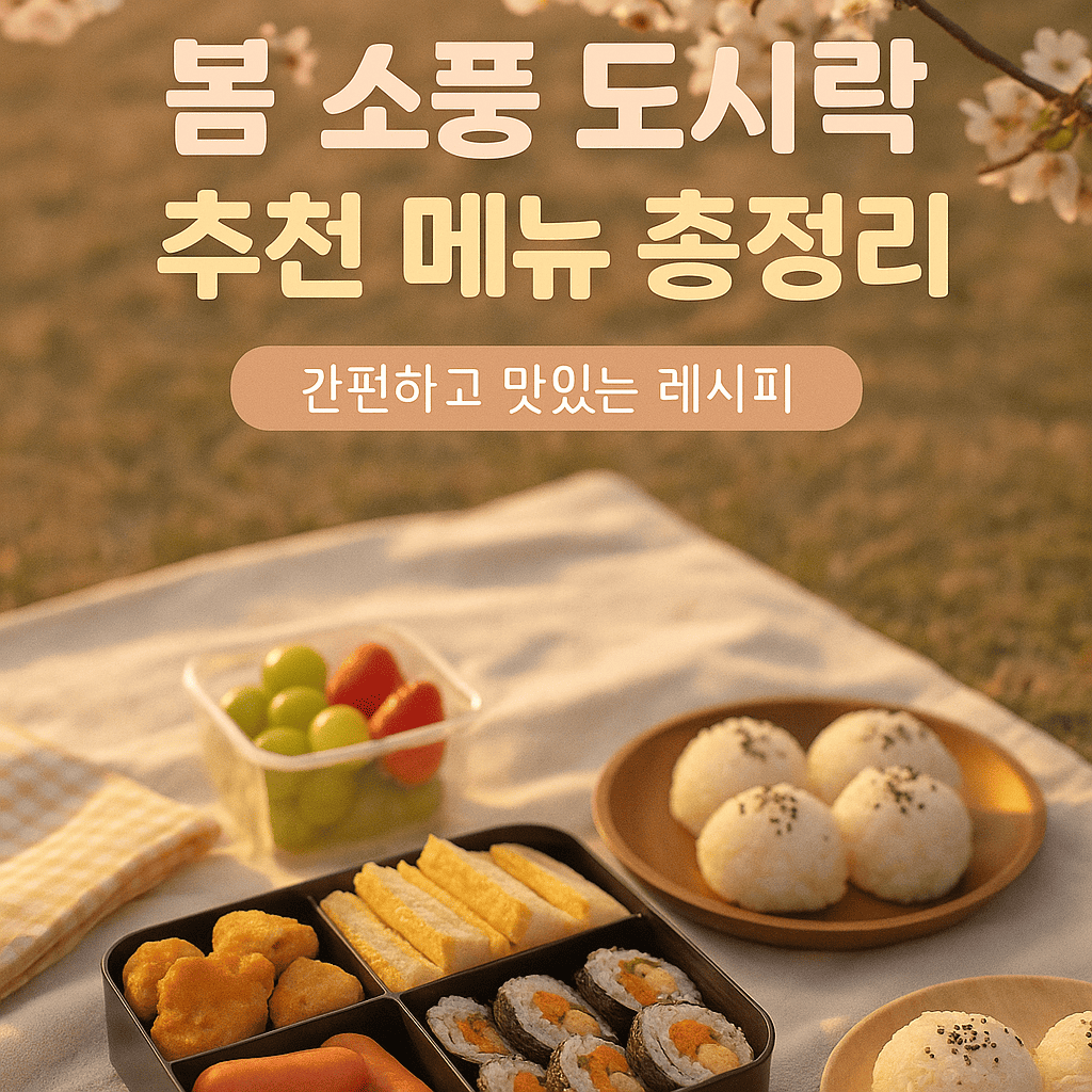 봄 소풍 도시락 추천 메뉴 총정리