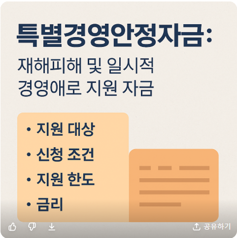 특별경영안정자금