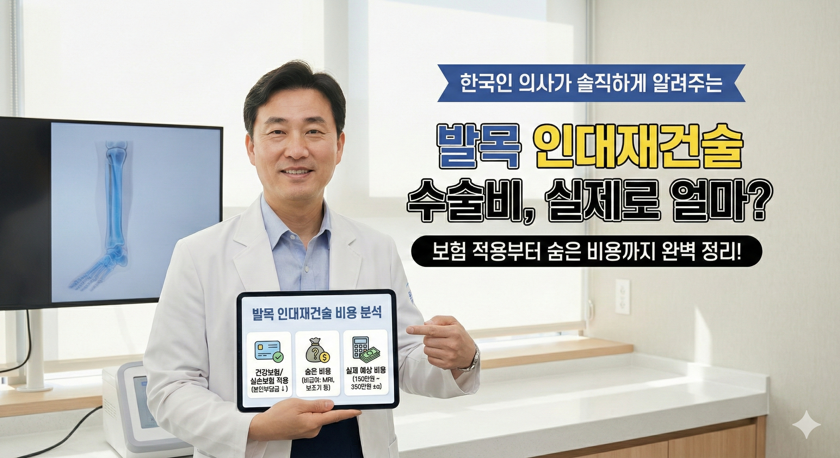 발목 인대재건술 수술비, 실제로 얼마나 들까요 보험 적용부터 숨은 비용까지