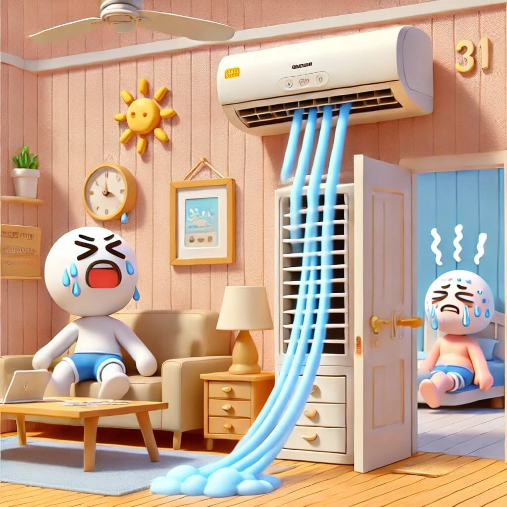 거실 에어컨 하나로 방까지 시원하게? 전기세 절약 방법 총정리!