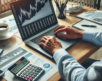 한국과 해외 재테크 차이 분석하는 사람의 모습