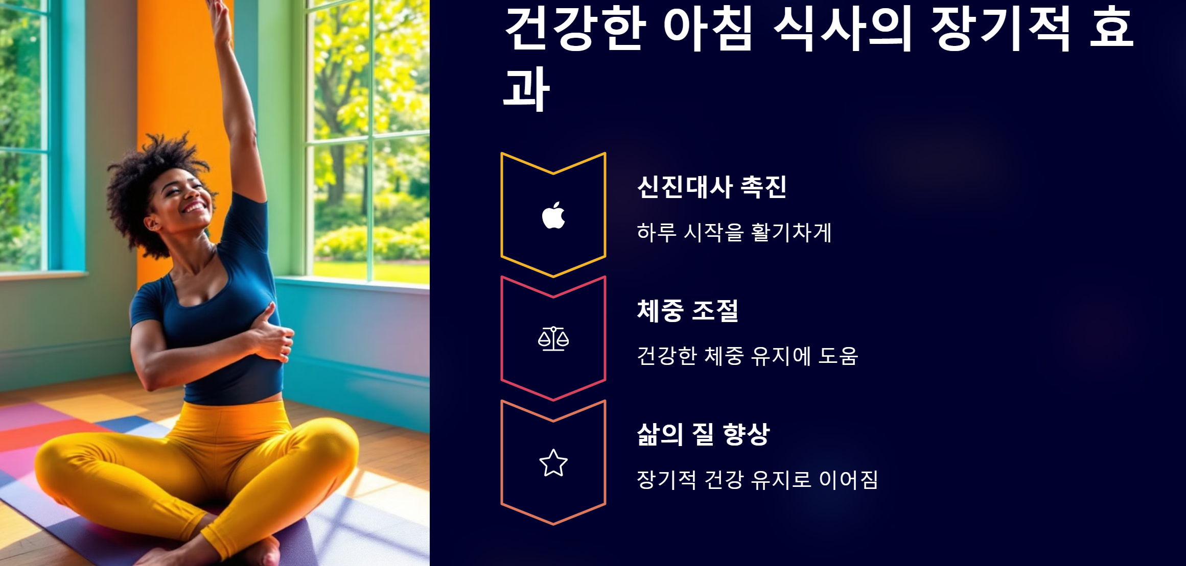 건강한 아침 식사의 장기적 효과