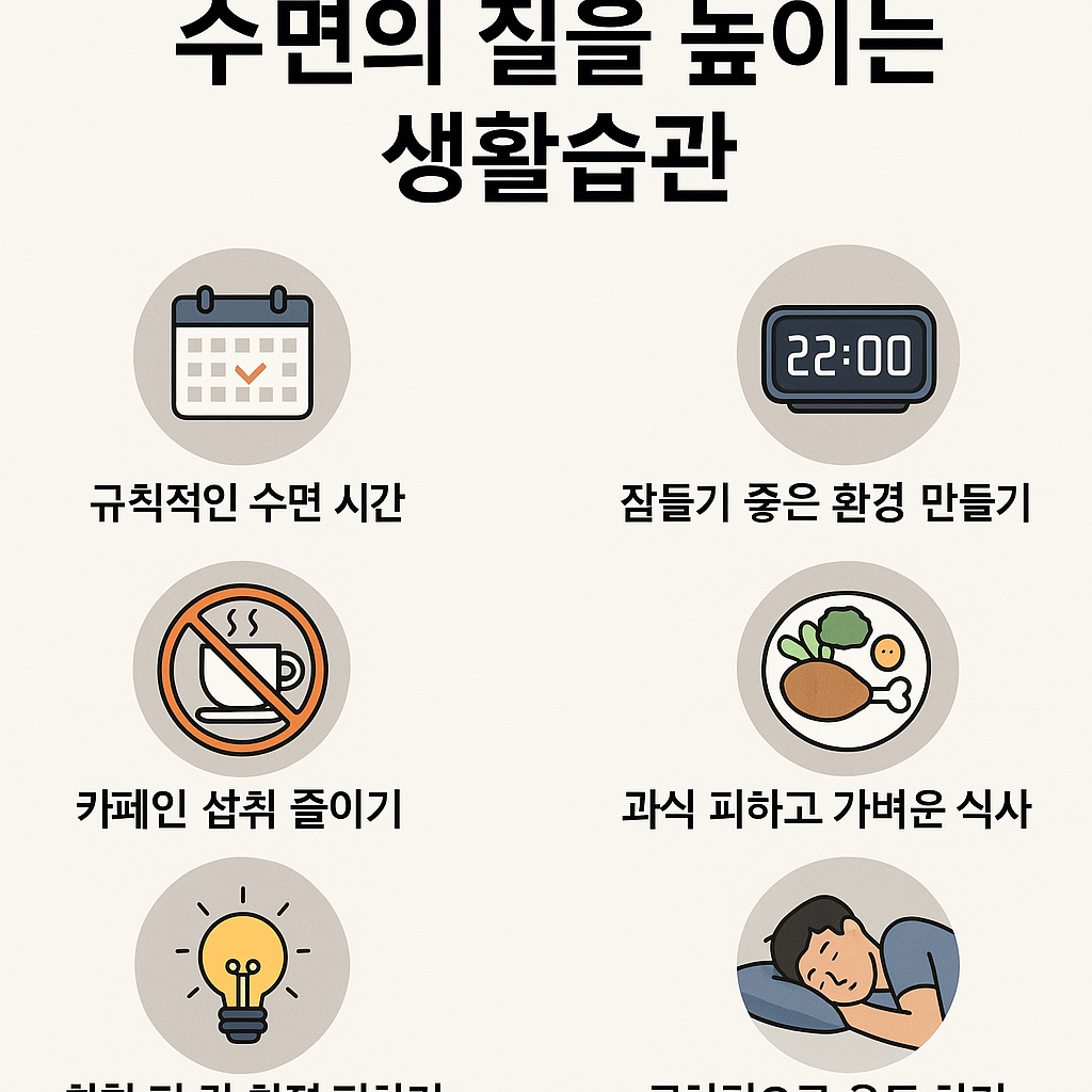 수면의 질을 높이는 생활 습관