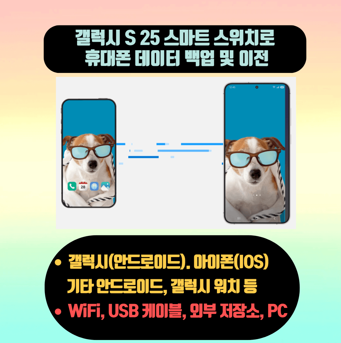 갤럭시 S25 스마트 스위치 앱으로 백업 및 데이터 이전