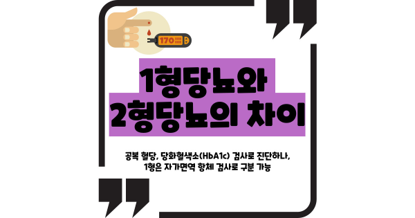 1형당뇨 2형당뇨