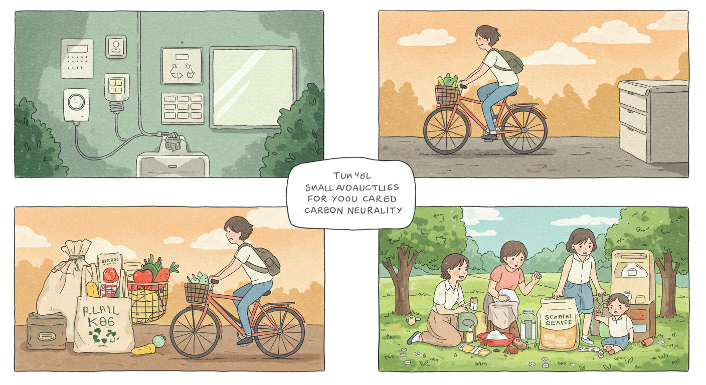 탄소중립을 위한 생활 속 작은 실천 방법